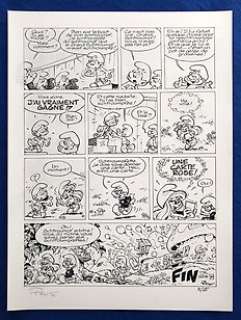 Peyo - 1 Offset Print - Les Schtroumpfs - Les Schtroumpfs olympiques - 1979 | Catawiki