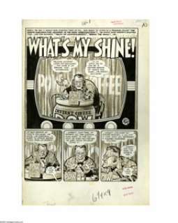 Jack Davis - Mad #17 Complete 6-page Story "What’s My Shine" Original Art (EC, 1953). Harvey Kurtzman - | Heritage
