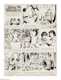 Hal Foster - Prince Valiant Sunday Comic Strip Original Art, dated 8-11-46 (King Features Syndicate, 1946). This - | Heritage