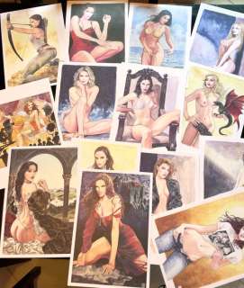 Milo Manara portefeuille - Lui Magazine - "Omaggio alle Dive del Cinema" - Timbro a Secco | Catawiki