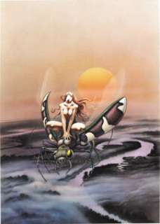 Chris Achilleos - "Will-O-The-Wisp" Paperback Cover Painting Original Art (Corgi, 1976). "Puritan -