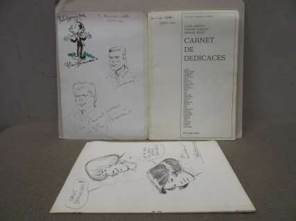 DEDICACES Joli carnet broché de dédicaces comprenant des dessins de… | misc / divers