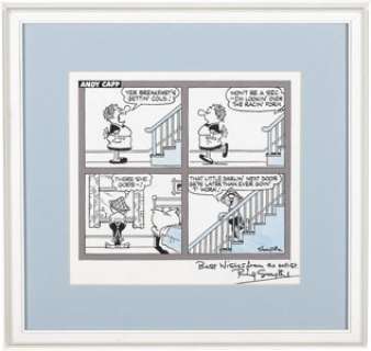 Reg Smythe - Andy Capp Daily Comic Strip Original Art (Publishers Syndicate, undated).  Cartoonist Reg Smythe‘s -
