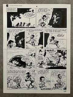 Seron, Pierre - 1 Original page - Les Petits Hommes T26 - Voyage entre 2 mondes - 1989 | Catawiki