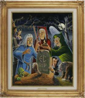 Al Feldstein - Overstreet Comic Book Price Guide #30 Cover Featuring EC Horror Hosts Original Art (2000). Good - | Heritage