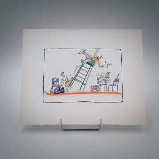 Lot 79 - Roger Blachon (1941-2008) La chute de l‘arbitre Technique mixte sur…