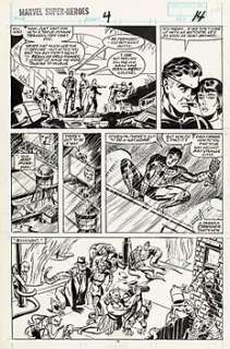 Don Perlin - Original page - Marvel Super-Heroes - Mindstorm! - 1990 | Catawiki