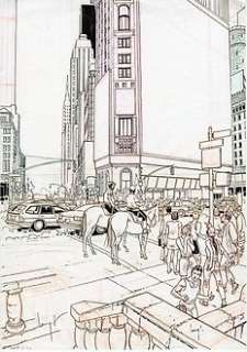 Lamquet, Chris - 1 Original preliminary drawing - Alvin Norge - T1 @enfer.Zcom - Projet de couverture - 2000 | Catawiki