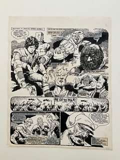 Ezquerra, Carlos - 1 Original page - Strontium Dog - Portrait of a Mutant part 8 - The Mutie Army - 1981 | Catawiki