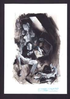 Follet, René Original colour drawing - Un auteur et son personnage - Le tombeau d’Edgar Poe | Catawiki