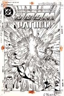 Erik Larsen Robert Campanella - Doom Patrol #7 Cover (Dc, 1988) 1St App Shrapnel