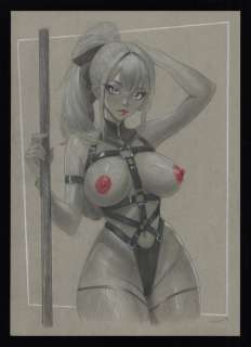 Edward Edgar Wawrzaszek - 1 Original drawing - Les Pin-up d’Edgar - 2023 | Catawiki