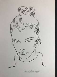 Zaniboni, Sergio - 1 Original drawing - Diabolik - Beautiful Eva | Catawiki