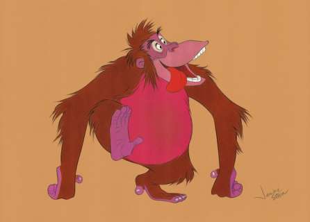 Jaume Esteve - The Jungle Book: King Louie - 50 x 35 cm - Colored Pencils | Catawiki