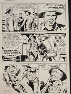 Ticci, Giovanni / Nizzi, Claudio - 1 Original page - Tex - Le Colline del Vento - 1990 | Catawiki