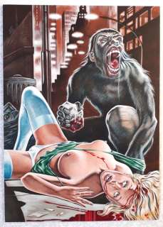 Studio Leonetti - 1 Original cover - Terror #196 - "Ominide d’oggi" - 1986 | Catawiki