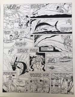 Ache, Jean - 1 Original page - Pat’Apouf détective - Trésor aux Caraïbes - 1985 | Catawiki