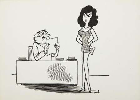 Gwidon Miklaszewski (1912 - 1999) | Gwidon Miklaszewski | "Czy poza błędami ortograficznymi niczego innego pan dyrektor nie dostrzega?", lata 80. XX w. | Desa Unicum