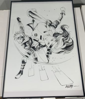 Rogue and Gambit by Wilton Santos