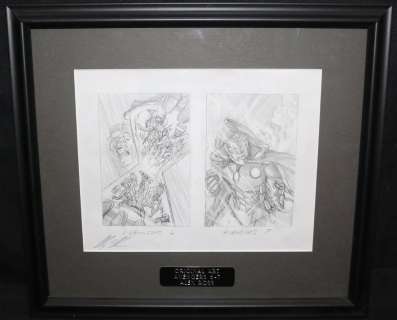 Alex Ross - Avengers #6 & #7 Framed Pencil Art Cover Prelims - Kang the Conqueror & Doctor Doom - 2017 Signed