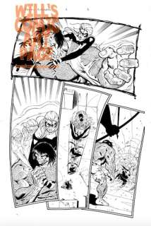 Andrew Hennessy Andrea Di Vito - Young Avengers #8 Pg 3 (Marvel, 2005) Stature Vs Hyde !