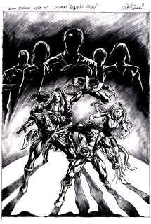 Will Conrad - X-Men: Dark Mirror Cover (Sold Live on ‘Dueling Dealers of Comic Art #116 Podcast on 4-19-2023 Watch It Here!