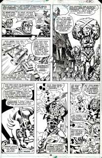 Ernie Chan Walt Simonson - Thor Annual #7 P 26 (Thor & the Etrnals: Ajak, Valkin, & Druig Battle Dromedan!) 1978