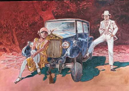 Hermann - 1 Original painting - Bonnie & Clyde - 1990 | Catawiki