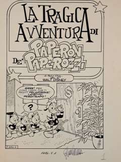 Cavazzano, Giorgio - 1 Original page - La Tragica Avventura di Paperon de’ Paperozzi (di Paolo Villag…ehm… di Walt Disney) - 1988 | Catawiki