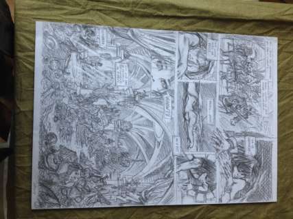 Dany | Original plate (p.3)  - Study  - Les guerrières de Troy T2  - L’or des profondeurs | Catawiki