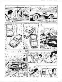 Planche originale 32 de Lefranc Tome 9 - La Crypte par Gilles Chaillet