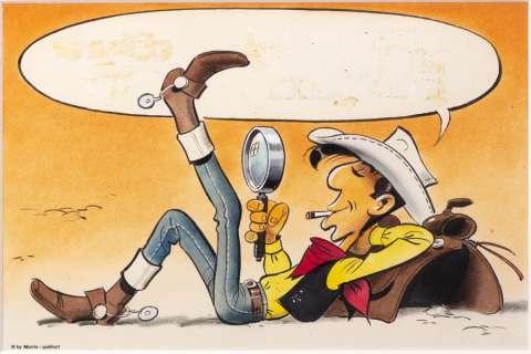 Morris | Lucky Luke, illustration de grand format Ã … | Millon