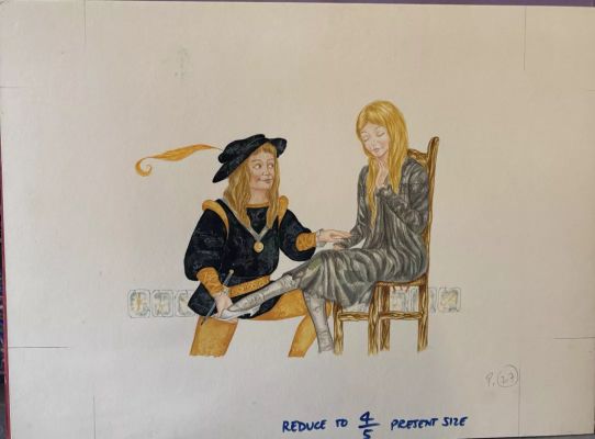 Lot 120 - Original Artwork For Cinderella Book 1970’s Andrew Skilleter Free Post In UK | misc / divers