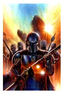 Felipe Massafera - Mandalorian #1 Very Large Published Cover Painting