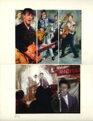 Lot 46 - Fabrice LE HENANFF Planche en couleur directe Elvis 2015 Jungle | misc / divers