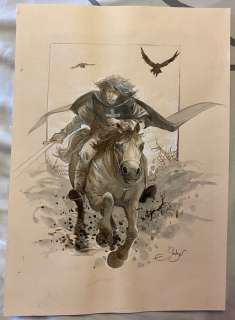 Stalner, Éric - 1 Original colour drawing - La Croix de Cazenac - 2020 | Catawiki