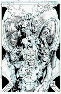 Ethan Van Sciver - Fury of the Firestorms #3 Cover (2 Huge Firestorm Images!) 2011