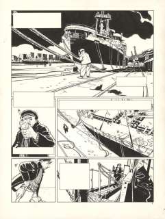 Patrick Jusseaume - Planche originale n° 01. Sélection "Coup de coeur 50 ans de BD" - Le Cargo maudit - Tramp