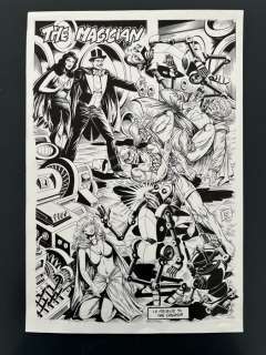 Giordan, Raoul - 1 Original drawing - Mandrake The Magician - Hommage à Lee Falk - 1980 | Catawiki