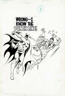 Jose Delbo | Super Powers Activity Book Pinup Batman Vs the Riddler (Sold Live on ’Dueling Dealers of Comic Art #129 Podcast on 8-2-2023 Watch It Here! | Romitaman