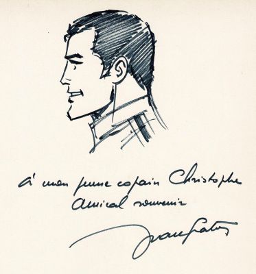 Graton | Lot 253 - Michel Vaillant, dédicace au feutre fin sur feuille libre. | Septimus
