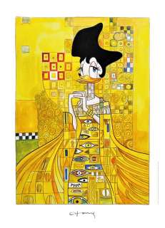 Tony Fernandez - Daisy Inspired By Klimt’s "The Woman in Gold" (1903-07) - Hand Signed | Catawiki