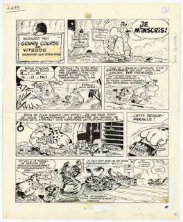 Mic Delinx - 1 Original page - La Jungle en Folie T4 - Corrida pour une vache maigre - (années 1970) | Catawiki