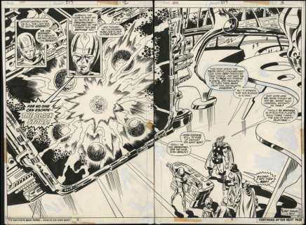 Buscema, John - THOR (1966-96; 2009-11) #219 Double Page Splash | ComicConnect