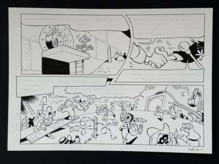 Kari Korhonen - 1 Original drawing - Dagobert Duck - Dagobert und die Panzerknacker (02015 _ 039 _ 03B) | Catawiki