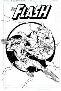 Cully Hamner | Flash 80 Pg Giant #5 Cover (Published For 2 Covers & 1 Pinup! Flash Vs Professor Zoom!) | Romitaman