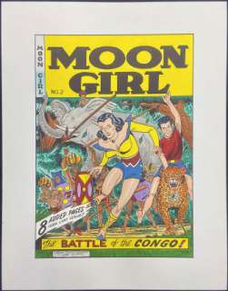 Moldoff, Sheldon - MOON GIRL #2 Recreation Art | ComicConnect