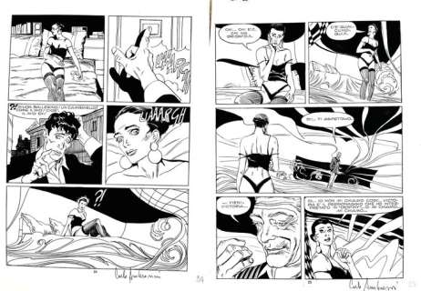 Ambrosini, Carlo - 2 Original page - Dylan Dog - Canale 666 - 1987 | Catawiki