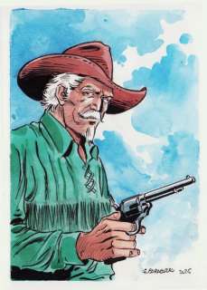 Caracuzzo, Giancarlo - 1 Original colour drawing - Tex - Kit Carson - 2025 | Catawiki