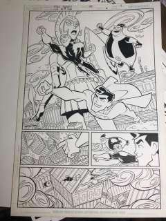 Ethan Beavers - Legion of Super-Heroes #7 page 7 with Roughs